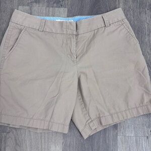 J. Crew Tan Cotton Bermuda Shorts